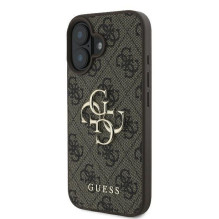 GUESS case for IPHONE 16 GUHCP16S4GMGBR (4G PU Big Logo) brown