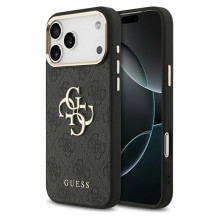 GUESS case for IPHONE 17 Pro Max GUHCP17X4GMGCGR (PU W / Big 4G Classic Logo) gold black