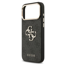 GUESS case for IPHONE 17 Pro Max GUHCP17X4GMGCGR (PU W / Big 4G Classic Logo) gold black