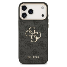 GUESS case for IPHONE 17 Pro Max GUHCP17X4GMGCGR (PU W / Big 4G Classic Logo) gold black