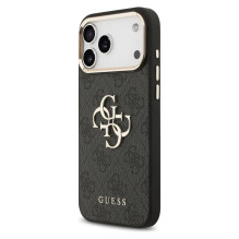 GUESS case for IPHONE 17 Pro Max GUHCP17X4GMGCGR (PU W / Big 4G Classic Logo) gold black