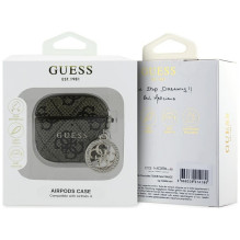 GUESS case for APPLE AirPods 4 GUA4P4E4CDW (PU 4G W / Strass Charm) brown
