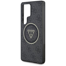 GUESS case for SAMSUNG S25 Ultra GUHMS25LHG4PRTGK (Magnetic IML Metal Glitter 4G Circle Triangle) black GUESS case for SAMSUNG S25 Ultra GUHMS25LHG4PRTGK (Magnetic IML Metal Glitter 4G Circle Triangle) black