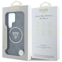 GUESS case for SAMSUNG S25 Ultra GUHMS25LHG4PRTGK (Magnetic IML Metal Glitter 4G Circle Triangle) black GUESS case for SAMSUNG S25 Ultra GUHMS25LHG4PRTGK (Magnetic IML Metal Glitter 4G Circle Triangle) black