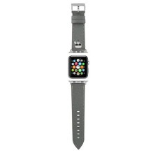 KARL LAGERFELD silicone strap for APPLE Watch KLAWLOKHG (SAFFIANO KH 42 / 44 mm ) silver KARL LAGERFELD silicone strap for APPLE Watch KLAWLOKHG (SAFFIANO KH 42 / 44 mm ) silver