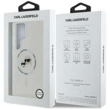 KARL LAGERFELD case for SAMSUNG S25 Ultra KLHMS25LHLSKCH (Magnetic IML Metal KC Heads) white KARL LAGERFELD case for SAMSUNG S25 Ultra KLHMS25LHLSKCH (Magnetic IML Metal KC Heads) white