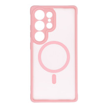 FULL MATTE MAG COVER case compatible with MagSafe for SAMSUNG A56 jasny różowy FULL MATTE MAG COVER case compatible with MagSafe for SAMSUNG A56 jasny różowy