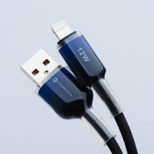 Cable USB A to Lightning Forcell F-Energy 2,4A 12W Gradient 1 m C353 black