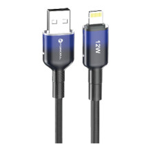 Cable USB A to Lightning Forcell F-Energy 2,4A 12W Gradient 1 m C353 black