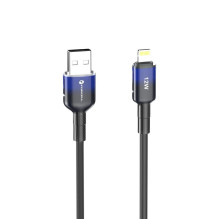 Cable USB A to Lightning Forcell F-Energy 2,4A 12W Gradient 1 m C353 black