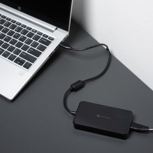 FORCELL F-ENERGY E856 uniwersal laptop charger 65W USB C + 6 adaptors - black FORCELL F-ENERGY E856 uniwersal laptop charger 65W USB C + 6 adaptors - black