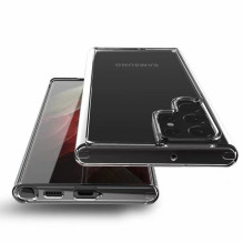 Dėklas, skirtas „Samsung S22 ULTRA Clear Case 2 mm Box“ permatomas Dėklas, skirtas „Samsung S22 ULTRA Clear Case 2 mm Box“ permatomas