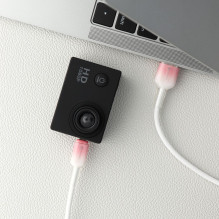 USB A į Micro USB laidas Forcell F-Energy QC3.0 2,4A 18W gradientas 1 m C351 baltas