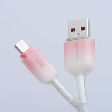 Cable USB A to Micro USB Forcell F-Energy QC3.0 2,4A 18W Gradient 1 m C351 white