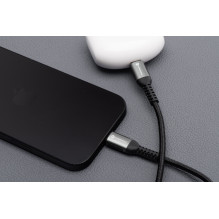 Cable USB C to USB C Forcell F-Energy QC4.0 PD 5A 240W Cafule 2 m C263 black