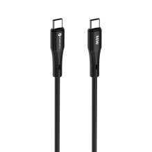 Cable USB C to USB C Forcell F-Energy QC4.0 PD 3A 60W Silicone 1 m C344 black