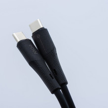 Cable USB C to USB C Forcell F-Energy QC4.0 PD 3A 60W Silicone 1 m C344 black