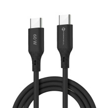 Cable USB C to USB C Forcell F-Energy QC4.0 PD 3A 60W Silicone 1 m C344 black