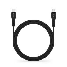 USB C laidas į USB C jungtį Forcell F-Energy QC4.0 PD 3A 60W silikoninis 1 m C344 juodas