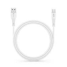 Cable USB A to USB C Forcell F-Energy QC4.0 3A 66W Silicone 1 m C342 white