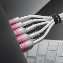 USB C laidas į USB C jungtį Forcell F-Energy QC4.0 PD 3A 60W gradientinis 1 m C354 baltas USB C laidas į USB C jungtį Forcell F-Energy QC4.0 PD 3A 60W gradientinis 1 m C354 baltas