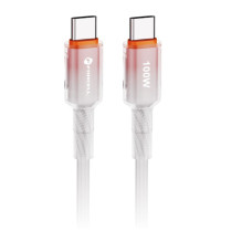 Cable USB C to USB C Forcell F-Energy QC4.0 PD 5A 100W Gradient 1 m C357 white Cable USB C to USB C Forcell F-Energy QC4.0 PD 5A 100W Gradient 1 m C357 white