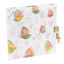 Užrašų knygelė - GOLDBUCH 44589 Mariposa 96 Puslapių 17x17 cm Su Užraktu Balta Užrašų knygelė - GOLDBUCH 44589 Mariposa 96 Puslapių 17x17 cm Su Užraktu Balta
