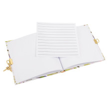 Užrašų knygelė - GOLDBUCH 44487 Lilly 96 Puslapių 17x17 cm su Užraktu, Balta