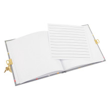 Užrašų knygelė - GOLDBUCH 44389 17x17 cm 96 Puslapių Su Užraktu Vasaros Diena Pilka