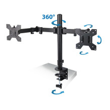 Esperanza ERW018 Desk mount for two monitors 10-27'' up to 8kg Esperanza ERW018 Desk mount for two monitors 10-27'' up to 8kg
