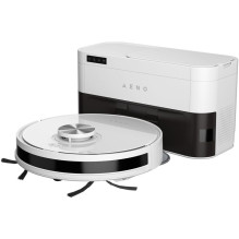 Robot Cleaner w / Dust Collector, white, 2in1 and dust tank, 4000pa, 3200mAh battery
