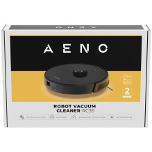 AENO Robot Vacuum Cleaner RC3S: wet &amp; dry cleaning, smart control AENO App, powerful Japanese Nidec motor, turbo mod