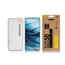 Taktinis stiklinis apsauginis dėklas 5D, skirtas „Xiaomi Redmi Note 15“, juodas