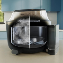 Namų ir virtuvės prietaisas - Philips NA543 / 00 7.2L Karšto oro keptuvė 2000W su 12 gaminimo programų Juoda / Šampano