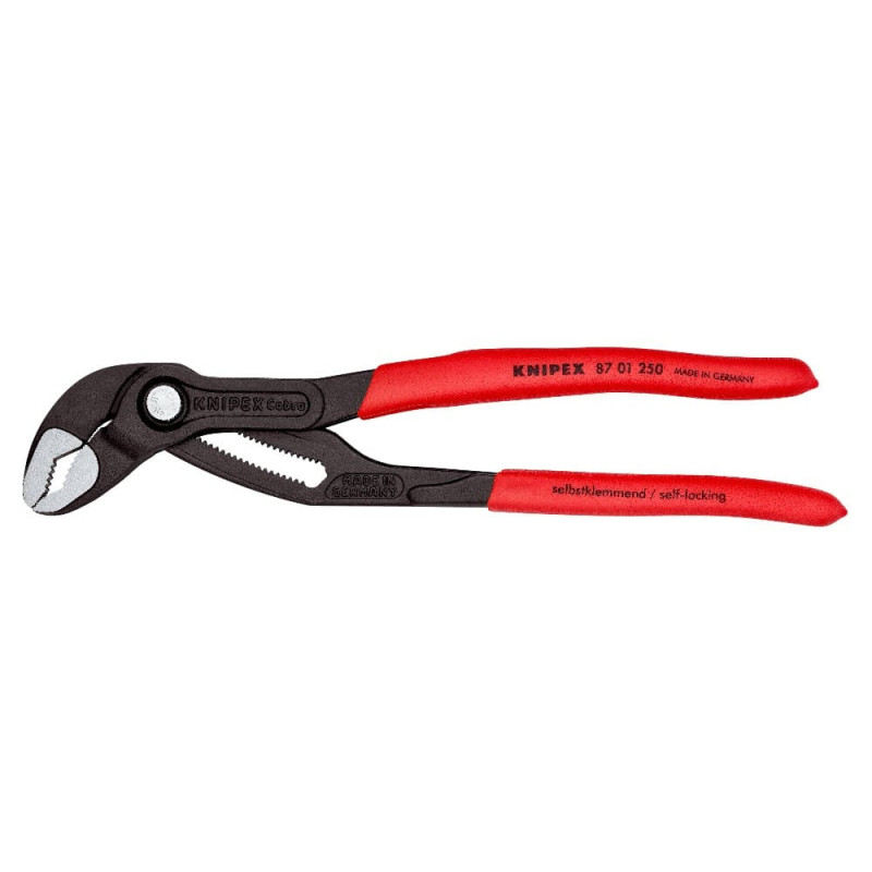 Santechninės replės Knipex 87 01 250 (reguliuojamas plotis 50-250 mm)