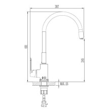 Kitchen mixer Invena Joga Plus BZ-32-P03-C, beige Kitchen mixer Invena Joga Plus BZ-32-P03-C, beige