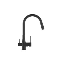 Plautuvės maišytuvas, BZ-02-F04-V, su vandes filtru, juodas Plautuvės maišytuvas, BZ-02-F04-V, su vandes filtru, juodas