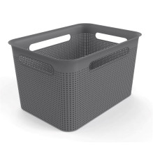 Daiktadėžė ROTHO BRISEN, 16 l, pilka, 36×26,2×21,1 cm