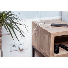 „Forcell“ USB-C į USB-C laidas „Forcell F-Energy QC4.0 PD 5A 100W 3 m C339 baltas