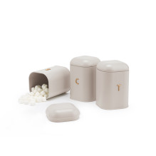 Salter BW13729OEU7 Pebble 3-Piece Canister Set Stone Salter BW13729OEU7 Pebble 3-Piece Canister Set Stone