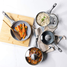 Salter BW04151G1EU7 Timeless Collection Stainless Steel 5 Piece Pan Set