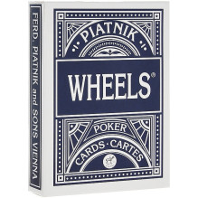 Playing cards - Piatnik Wheels Poker Cards 2 Decks Red and Blue Playing cards - Piatnik Wheels Poker Cards 2 Decks Red and Blue