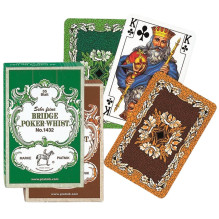 Kortų rinkinys - Piatnik Bridge Poker Whist kortos 55 vnt. Žalia ir ruda Kortų rinkinys - Piatnik Bridge Poker Whist kortos 55 vnt. Žalia ir ruda