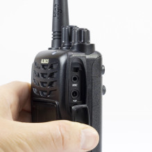 Portable VHF / UHF radio station PNI Alinco DJ-500-E, adjustable power, 200CH, 1500mAh, Talk Around, VOX, TOT, CTCSS, DC