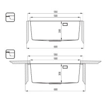 SINK DEANTE STAINLESS STEEL ZPO_C10B SINK DEANTE STAINLESS STEEL ZPO_C10B