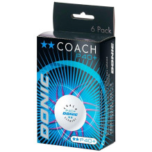 Stalo teniso kamuoliukas Donic Coach, 40 mm, 6 vnt. Stalo teniso kamuoliukas Donic Coach, 40 mm, 6 vnt.