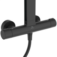 TERMOSTAT DUŠO KOMPL ALU+ JUOD MAT TERMOSTAT DUŠO KOMPL ALU+ JUOD MAT