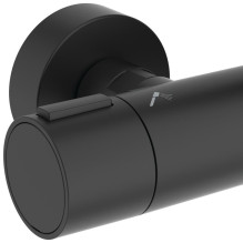 TERMOSTAT DUŠO KOMPL ALU+ JUOD MAT TERMOSTAT DUŠO KOMPL ALU+ JUOD MAT