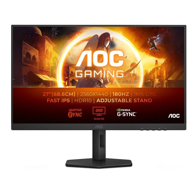 Monitorius AOC Q27G4XF, Q27G4XF, Fast IPS, 180 Hz, QHD, 27"