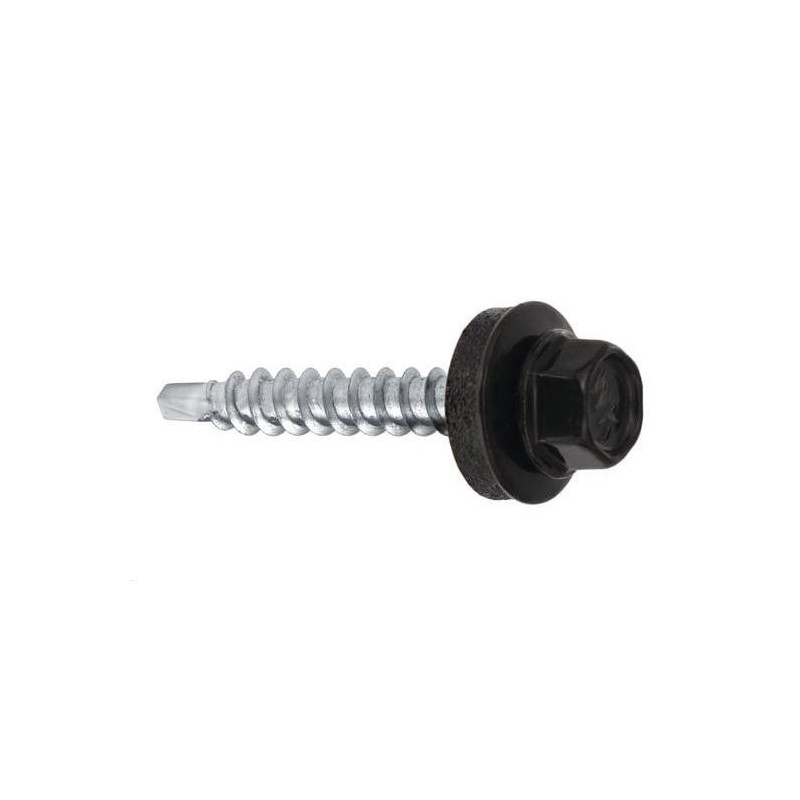 Self-tapping screw WFD, RAL9005, 4.8 mm x 25 mm, 250 pcs